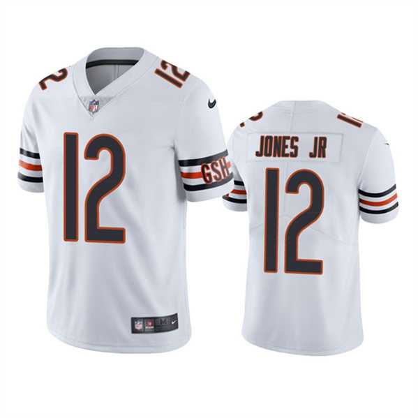 Nike Men & Women & Youth Chicago Bears #12 Velus Jones Jr. White Vapor untouchable Limited Stitched Jersey,We sell and wholesale Nike Men & Women & Youth Chicago Bears #12 Velus Jones Jr. White Vapor untouchable Limited Stitched Jersey on line form chian!